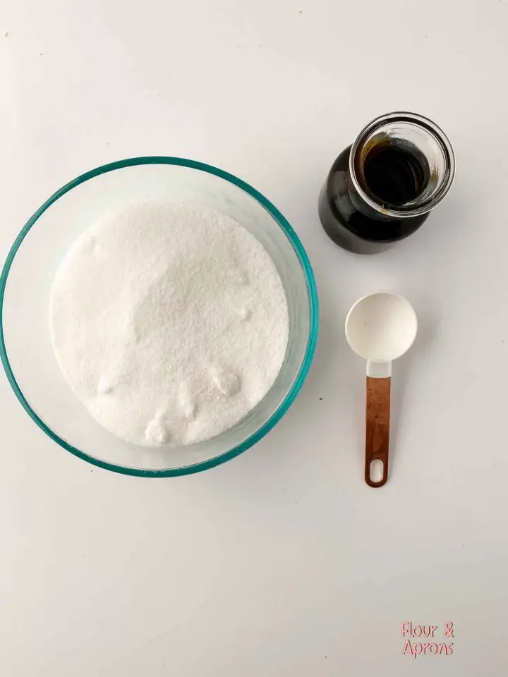 Ingredients to make brown sugar.