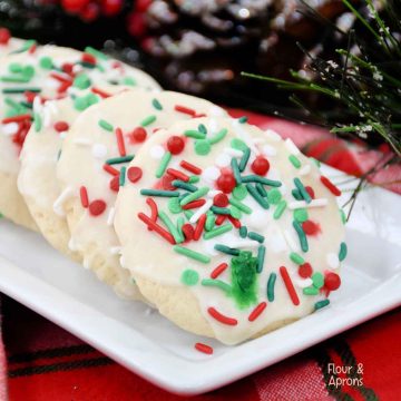 Italian Christmas Cookies on a plate.
